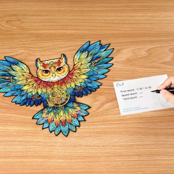 Wooden Owl Puzzle RoboTime