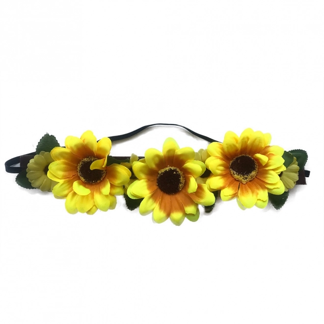 Headband with Yellow Flowers