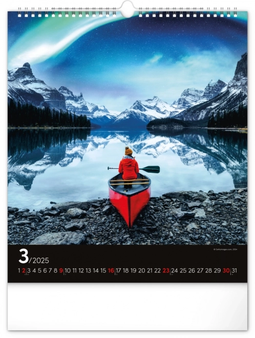 Wall Calendar Northern Lights 2025