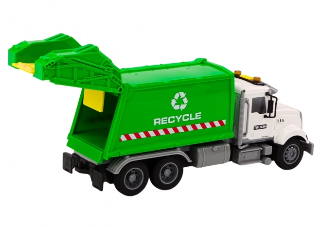 Waste Collection Truck Toy with Lights and Sounds