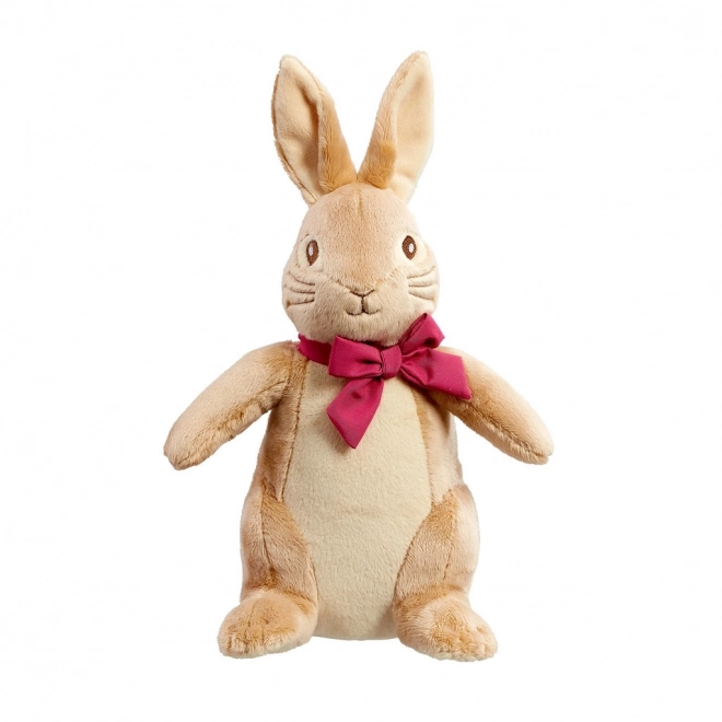 Rainbow plush bunny Flopsy with bow large