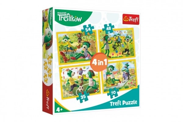 Treflici Puzzles: Shared Moments 4-in-1 Set