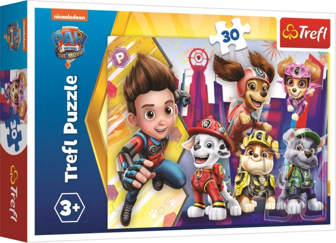 Paw Patrol Movie Puzzle: Well-Coordinated Team