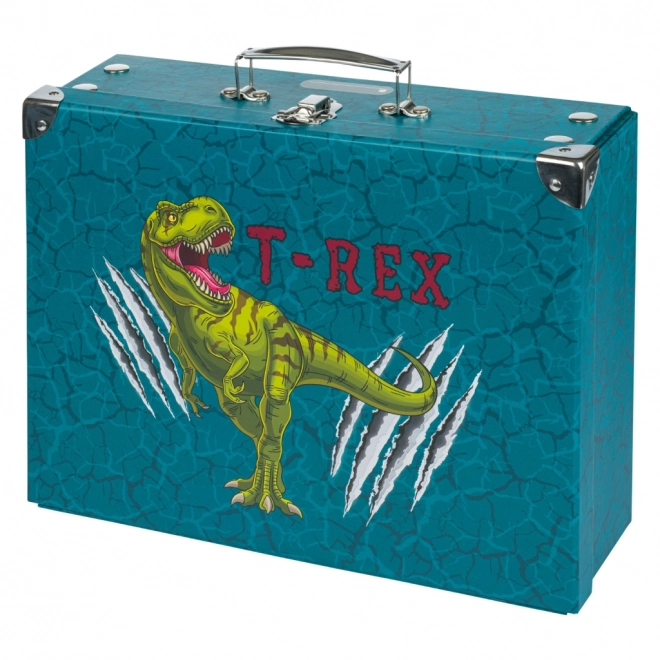 Foldable School Suitcase with Dinosaur Design