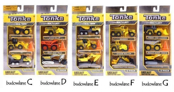 Construction Machines Tonka Vehicles Set