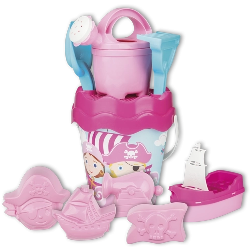 Pirate Sand Play Set in Travel Bag - Pink