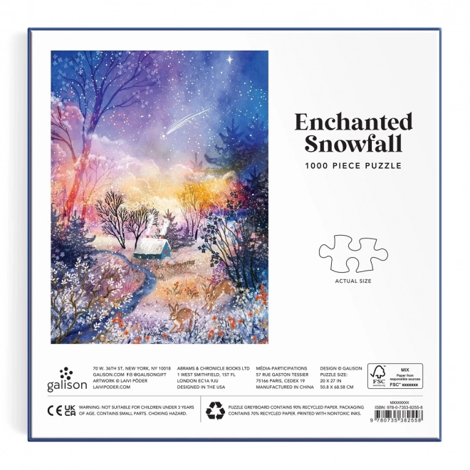 Galison magical snowy landscape puzzle