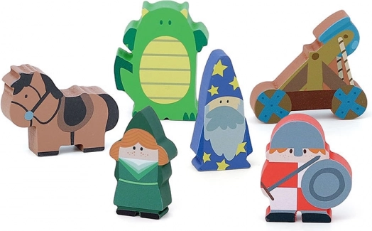 Vilac Wooden Castle Figures
