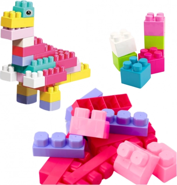 Grande set di costruzioni in scatola 40 pezzi mattoni colorati