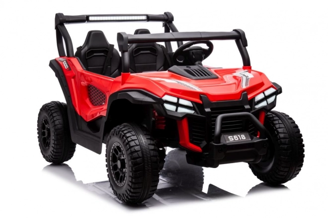 Red Battery Operated Ride-On Car 4x4