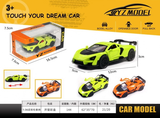 Die-Cast Pull-Back Toy Car