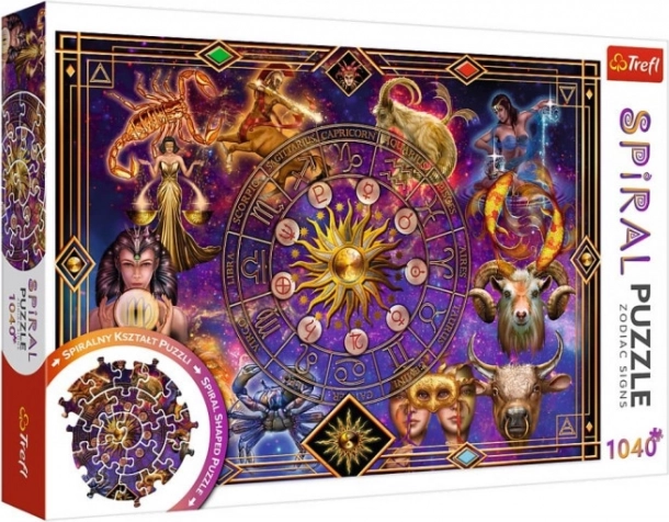 Astrologiczny motyw ze znakami