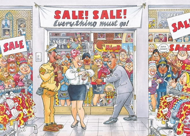 Wasgij Retro Mystery Puzzle: Everything Must Go - 1000 Pieces