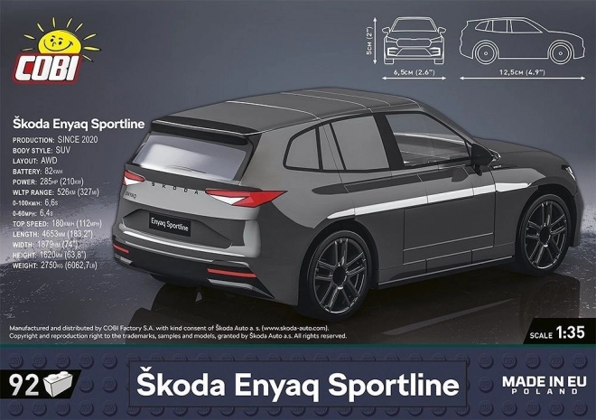 Škoda Enyaq Sportline Building Blocks Set