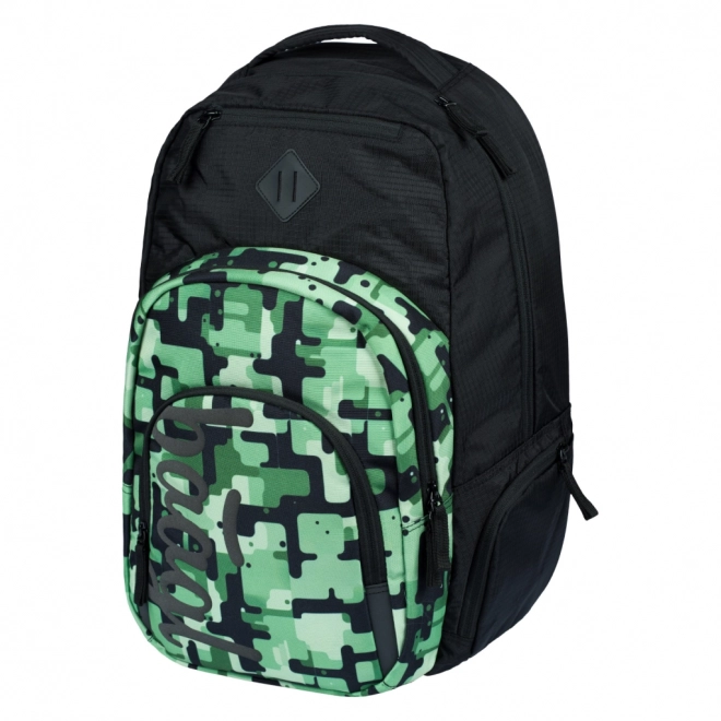 Baagl backpack green with organizational features