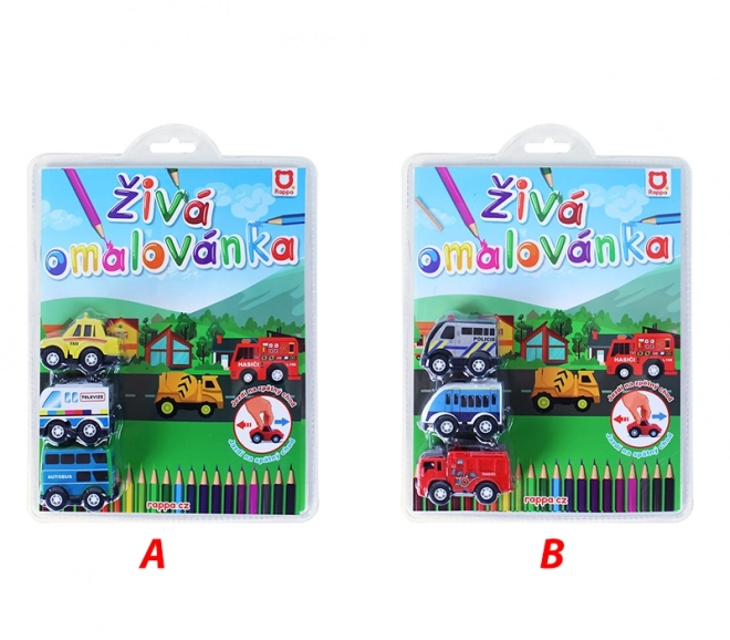 Live Coloring Cars Set