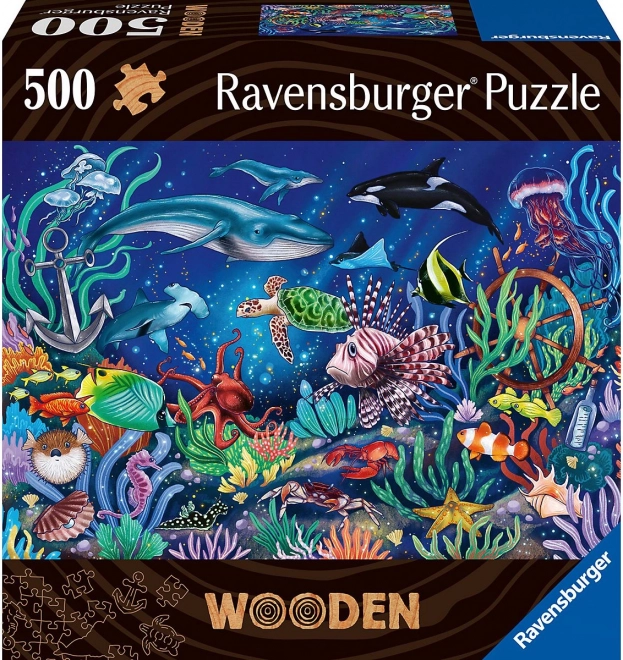 Wooden Underwater World Puzzle