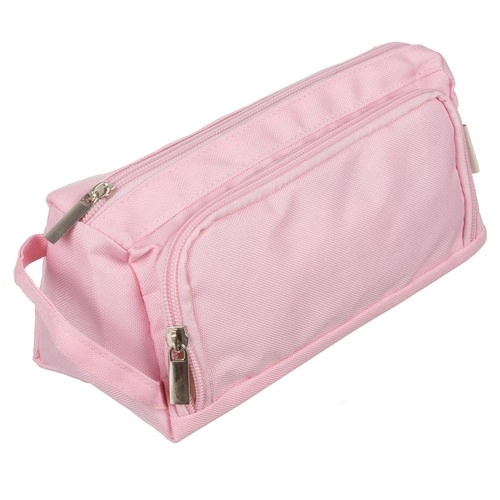 Large Pink Oxford Fabric School Pencil Case