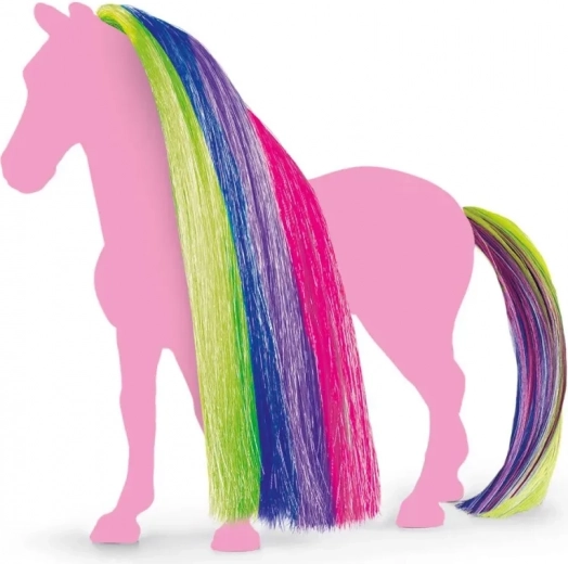 Rainbow mane and tail for creative styling