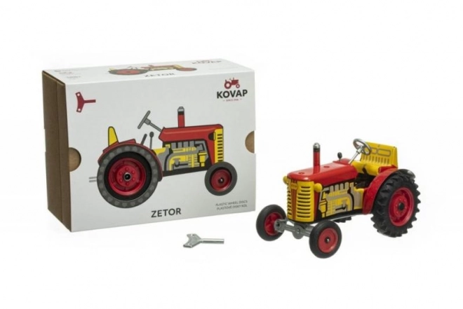 Red Zetor Tractor on Key 14cm 1:25 by Kovap