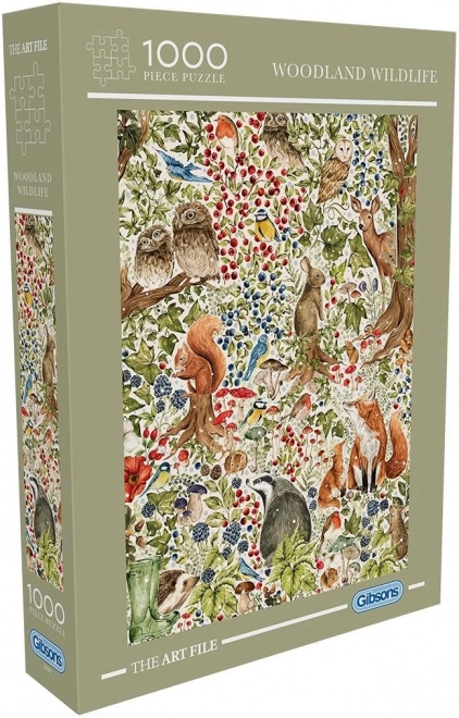 Gibsons Puzzle The Art File: Forest Wildlife 1000 Pieces