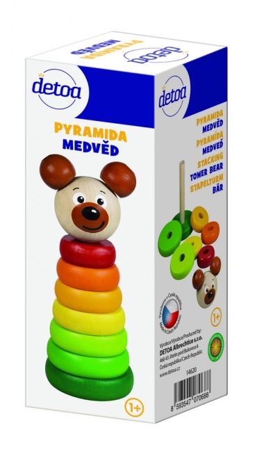 Wooden Bear Stacking Pyramid