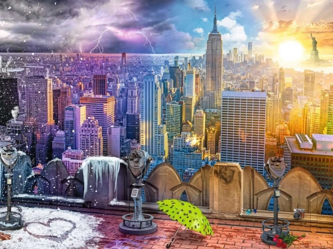 Ravensburger Puzzle New York Summer and Winter 1500 Pieces