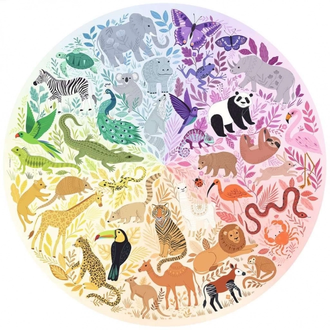 ravensburger color palette animals puzzle