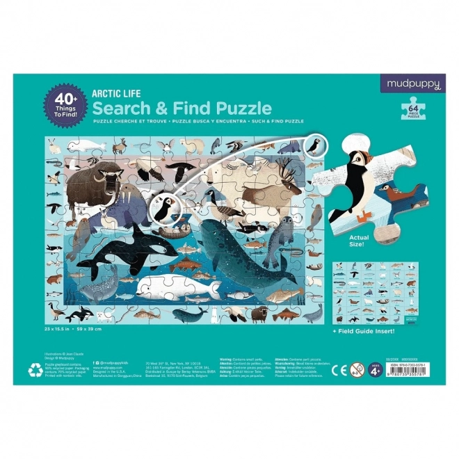 Mudpuppy Puzzle Arctic Life Search and Find