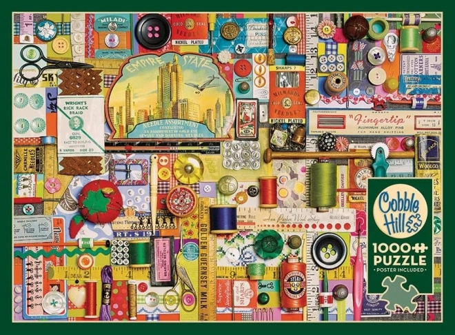 Cobble Hill Sewing Notions Puzzle 1000 Pieces