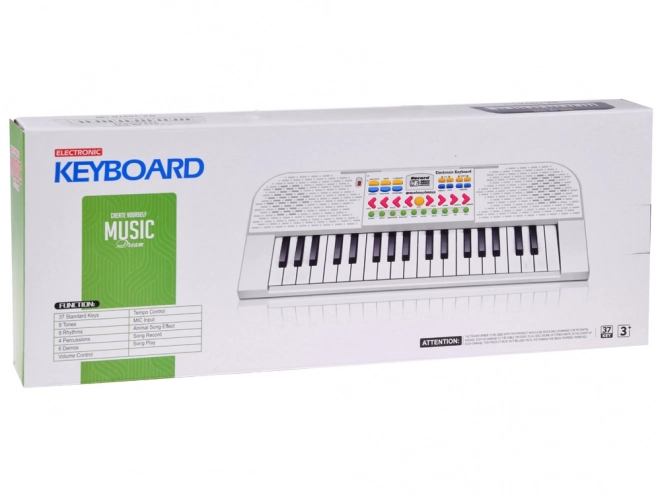 Mini Keyboard Toy With Microphone For Kids