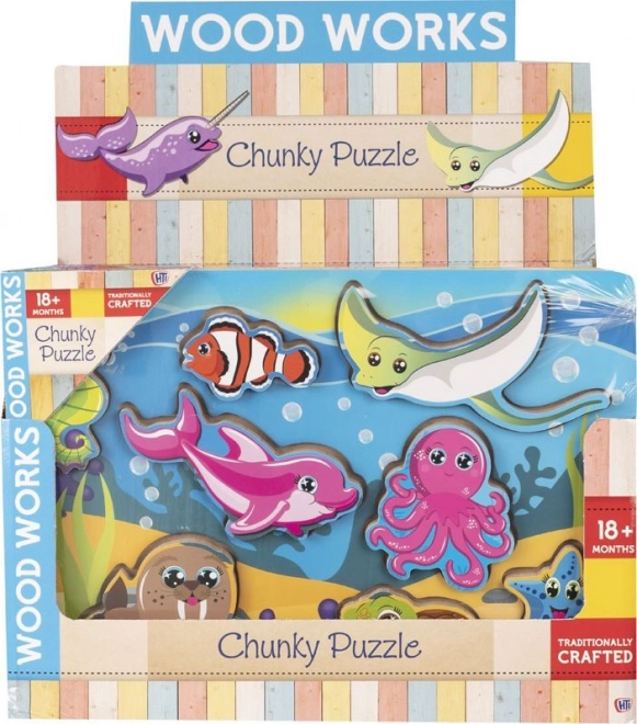 Wooden Puzzle Underwater World