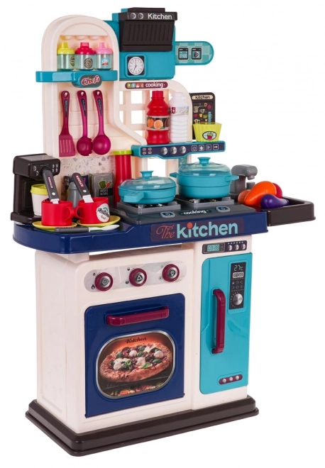 Children's Play Kitchen Set with Light, Sound, and Water Features