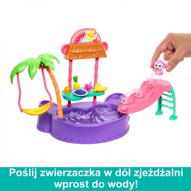 Enchantimals Tropical Pool Set with Monkey Doll