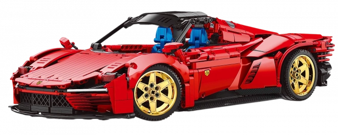 Red Sports Car Building Blocks Set