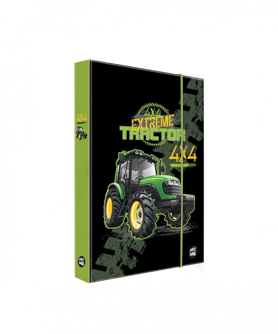 A4 Notebook Holder with Tractor Motif