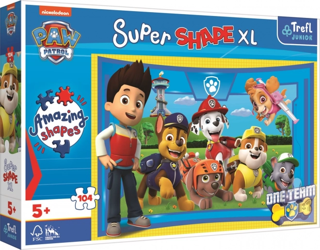 Puzzle Super Shape XL PAW Patrol: Puppy Friends 104 Pieces