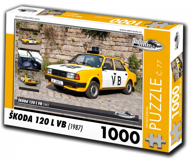 Retro Cars Puzzle Škoda 120 L 1987 1000 Pieces