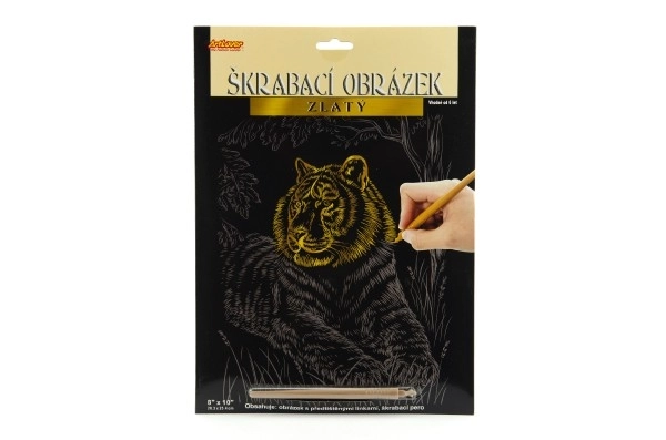 Scratch Art Picture - Tiger Gold Edition by ArtLover