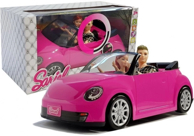 Doll Sports Car with Sound and Light