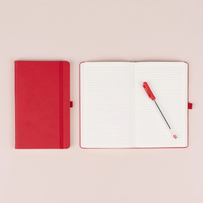 Red Lined Notebook