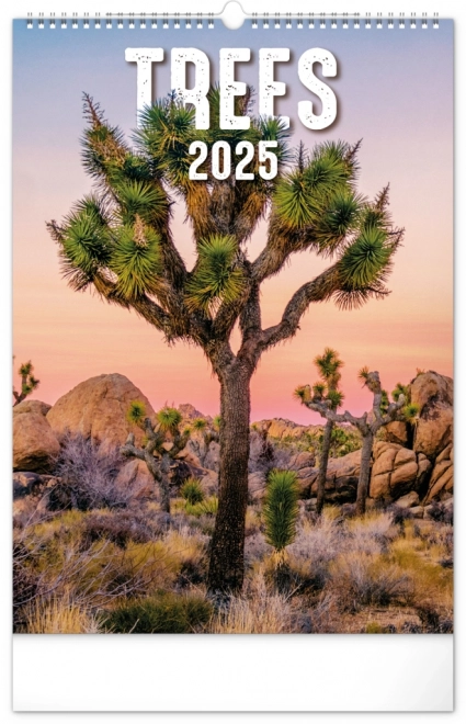 Wall Calendar Trees 2025