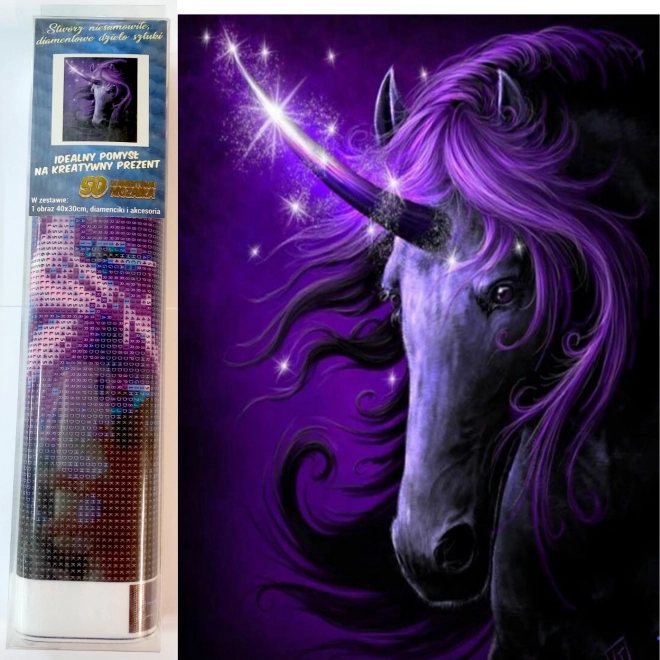 Diamond Painting Purple Unicorn