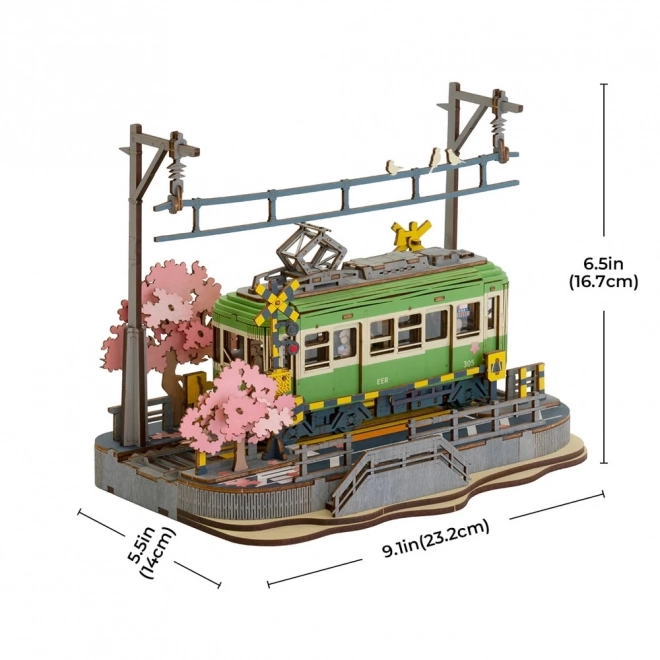 3D Wooden Puzzle Sakura Station