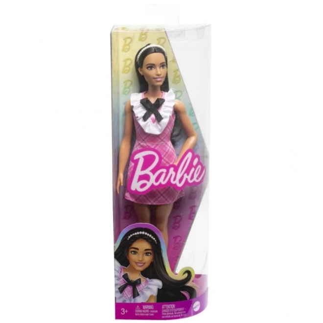 Barbie Fashionistas Doll in Pink Plaid Dress