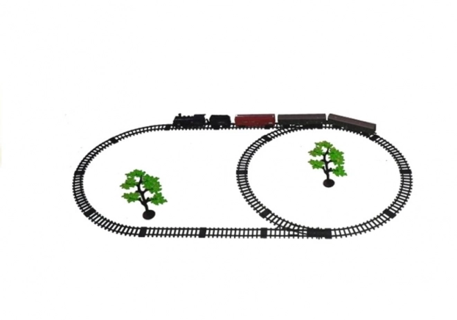 Large electric train set with smoke and lights