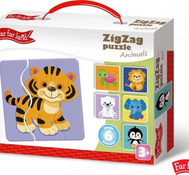 Puzzle ZigZag Životinje Far Far Land 6 slika