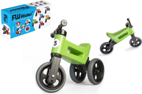 Odrážadlo Funny Wheels Rider Sport 2v1 pre deti – Zelené