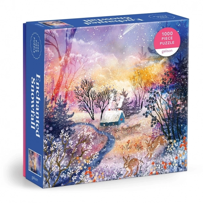 Galison magical snowy landscape puzzle