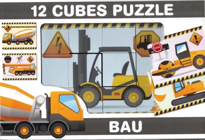 Construction Vehicle Picture Blocks Set